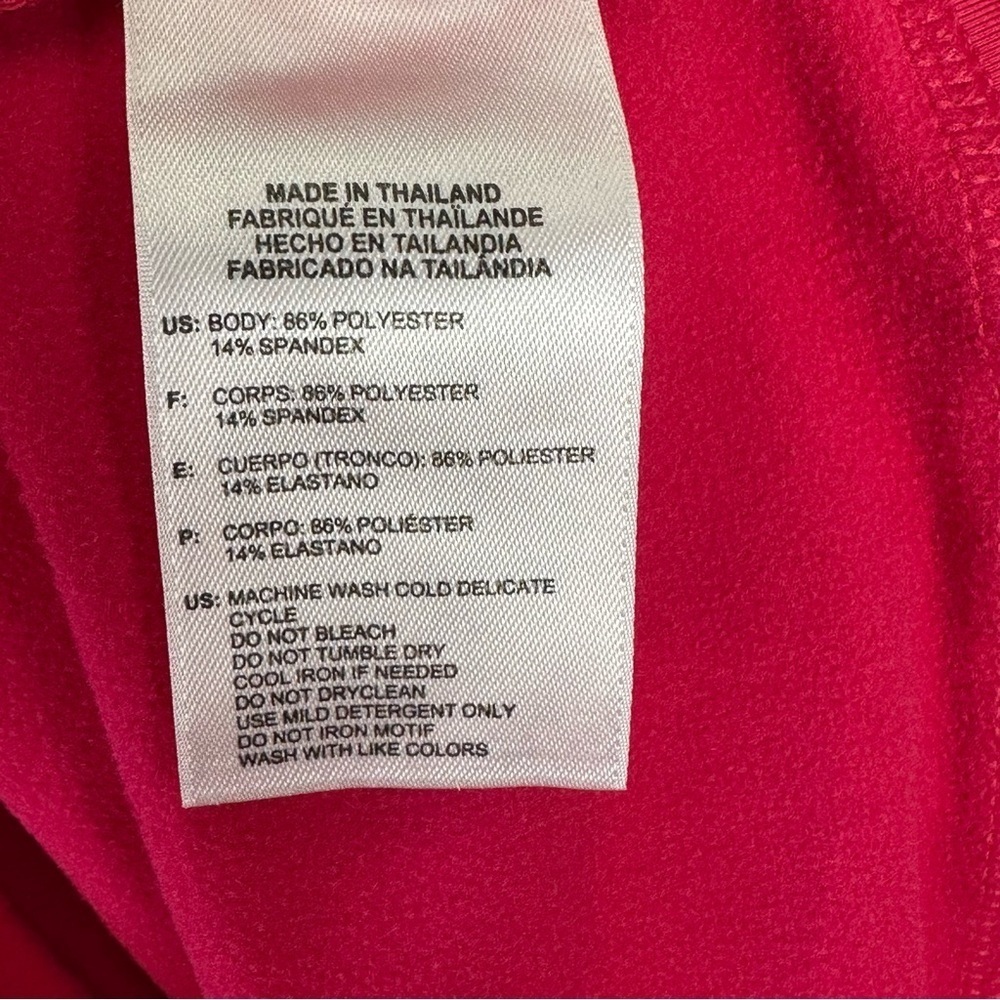 Adidas Climalite Jacket Womens Medium Pink Utility Warm Up Track Jacket Full Zip - Picture 9 of 9